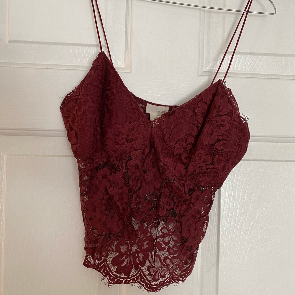 Lace crop top